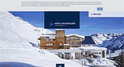 Desktop Screenshot of hotelhochsoelden.at